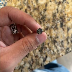 Beetlejuice tongue ring with Silver Details